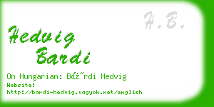 hedvig bardi business card